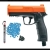 Pistola HDP50 la más fuerte 485fps (kit 10 gomas 10 talco 5 pipetas co2) Dispara Gomas PepasPimienta y PepasPintura cal .50 de CO2 Sonido Fuerte 75% Deporte Defensa Entrenamiento 
